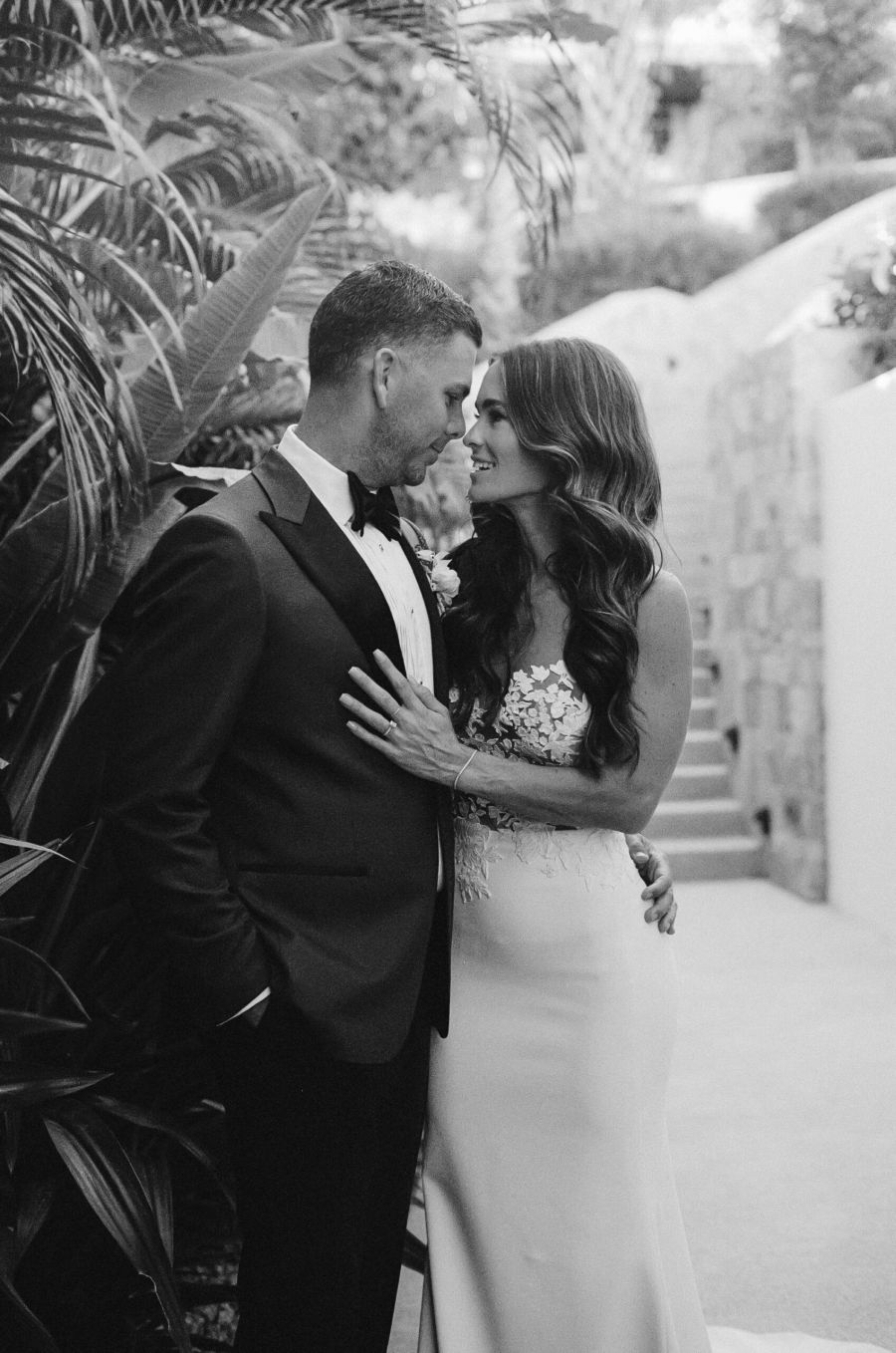 Couple portraits before wedding in chileno bay auberge resort in los cabos