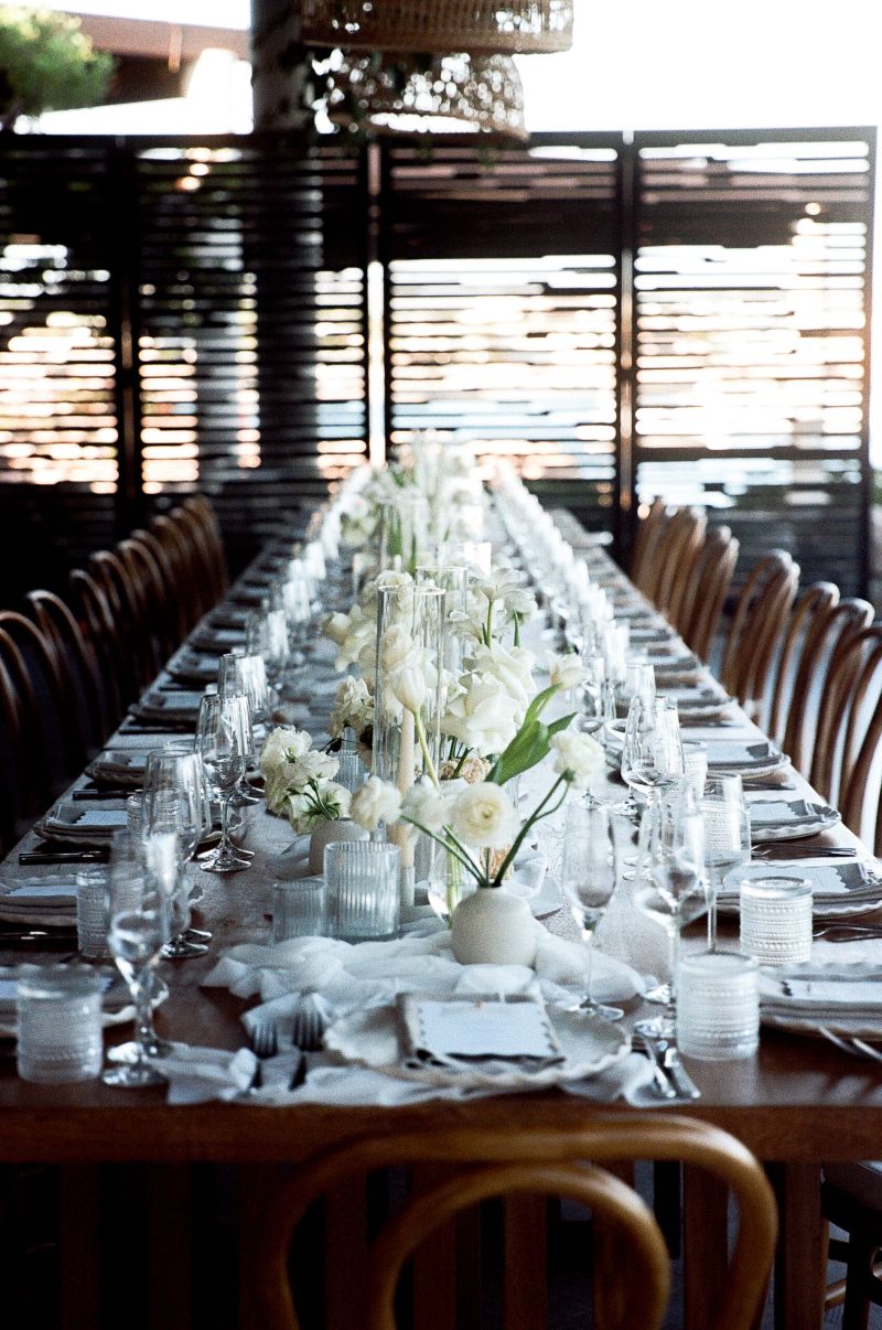 Reception of wedding in chileno bay auberge resort in los cabos