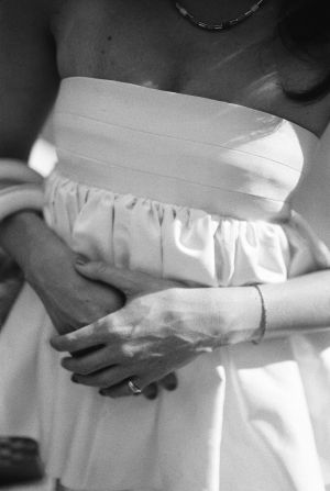 Bride details during elopement in new york city