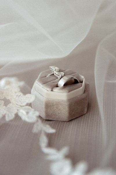 Detailed shot of rings while getting ready for wedding in chileno bay auberge resort